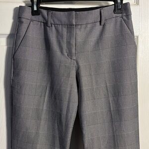 Express Columnist Ankle Midrise Stretch Checker Pant 4R